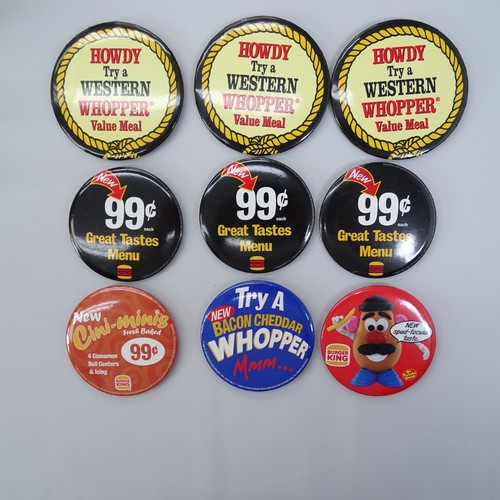 Vintage burger king - king, pins