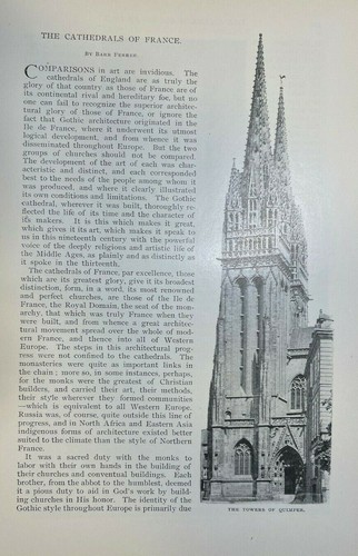 1895 france french cathedrals - france,