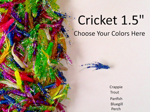 100 lot panfish trout crickets - 100,