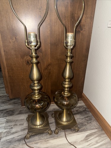 Set vintage brass table - vintage,