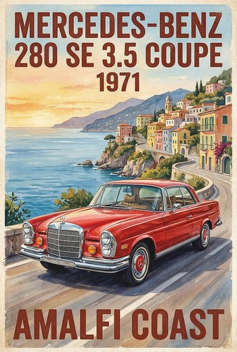 Vintage mercedes benz amalfi - vintage,