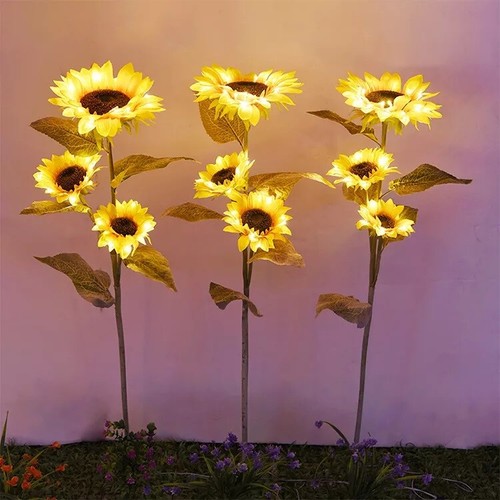 Lights sunflower outdoor - 3-lights,