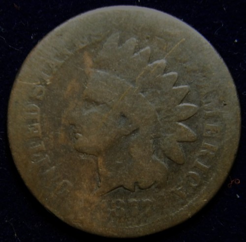 1877 indian head cent penny - indian,