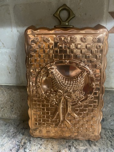 Vintage copper mold chicken - copper,