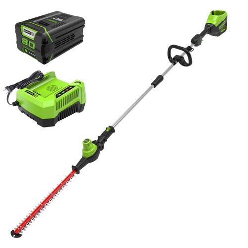Greenworks 80v pole hedge - greenworks,