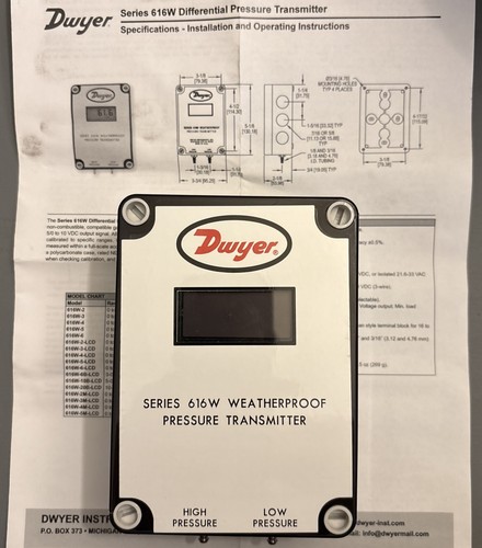 Dwyer 616w lcd differential - dwyer, 616w-4-lcd