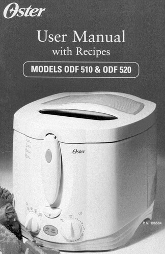 Oster odf510 odf520 deep - oster, fryer