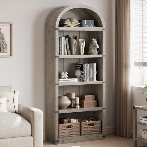 Arched bookshelf tiers - bookshelf, 5