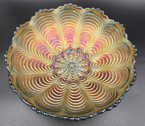 Antique fenton peacock tail - antique,