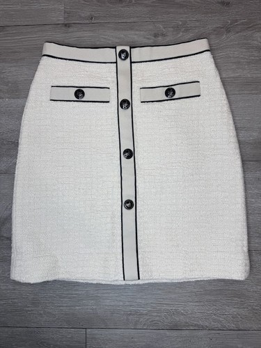 Boucle mini skirt cream - mini,