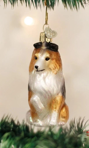 Old world christmas sheltie - old,