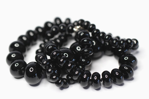 Black onyx necklace natural - necklace,