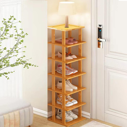 Bamboo shoe rack - -, vertical
