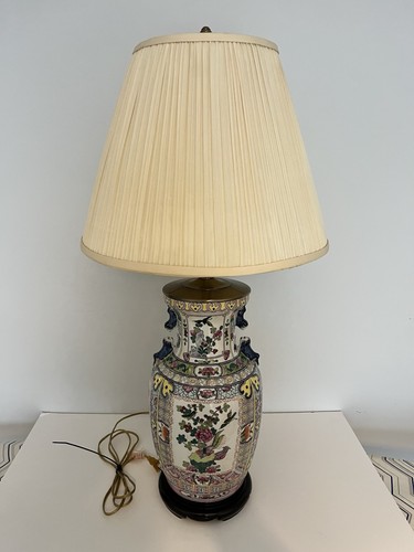 Vtg hand painted - painted, chinoiserie