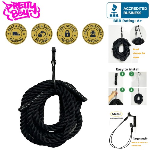 Stylish black battle rope - stylish,