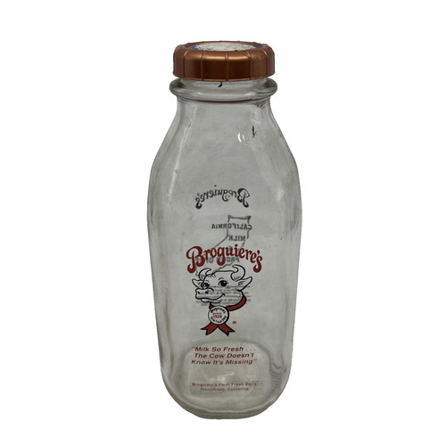 Broguiere milk bottle - milk,