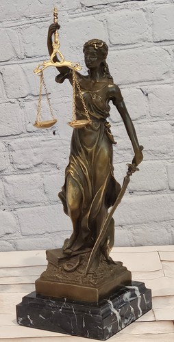 Bronze lady justice - bronze,