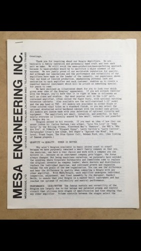 Vintage 1978 mesa - 1978, boogie
