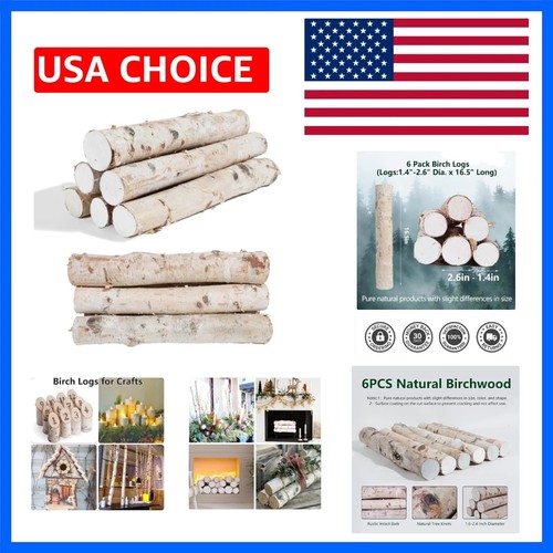 Pcs birch logs - 6,