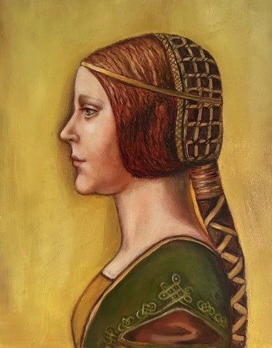 Original oil painting bella - original,