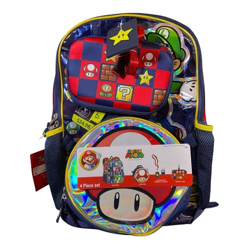 Super mario bros backpack - bros, 4pcs
