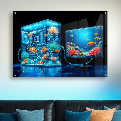 Acrylic wall art - wall, aquarium