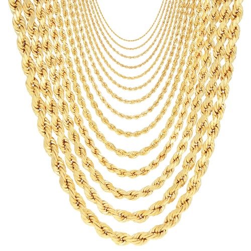 14k yellow gold 1mm 10mm - 14k,