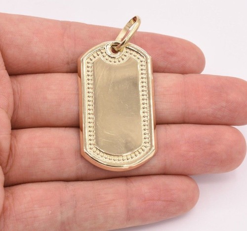 Dog tag plain shiny - 2.25",