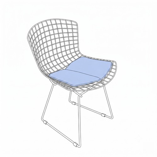 Knoll bertoia chair seat pad - knoll,