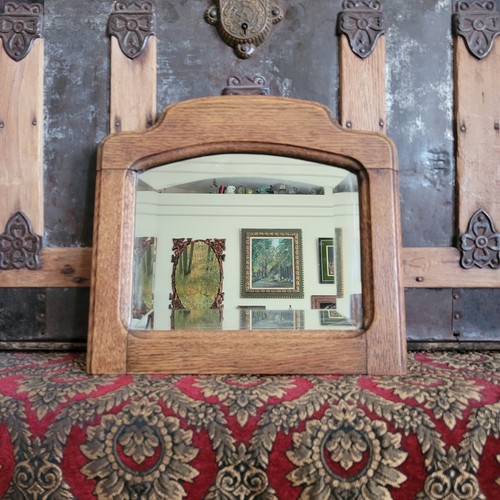 Vintage oak framed - vintage, mirror