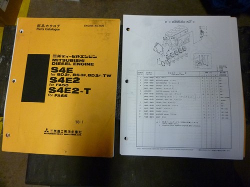 Mitsubishi s4e engine parts - s4e,