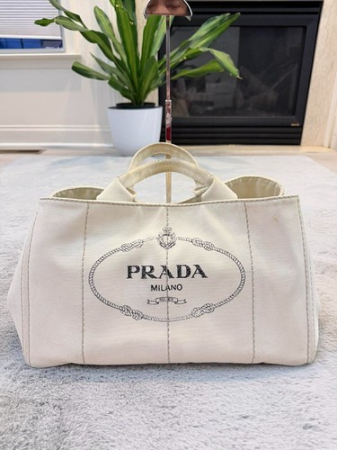 Authentic prada canapa tote - authentic,