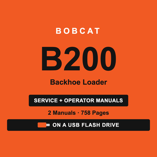 Bobcat b200 backhoe loader - bobcat,