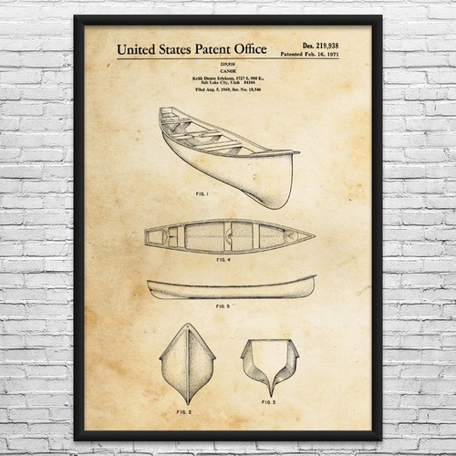 Kayak canoe patent - canoe,
