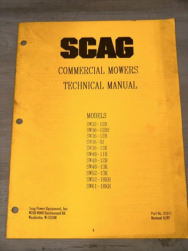 Scag commercial mower parts - commercial,