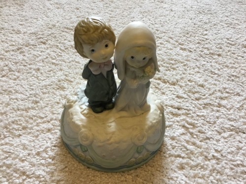 Sankyo ceramic music box bride - ceramic,