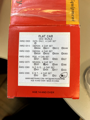 Accucraft trains 0n3 - flat, car