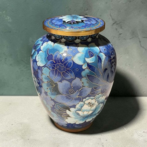 Cloisonné screw lid - jar, /