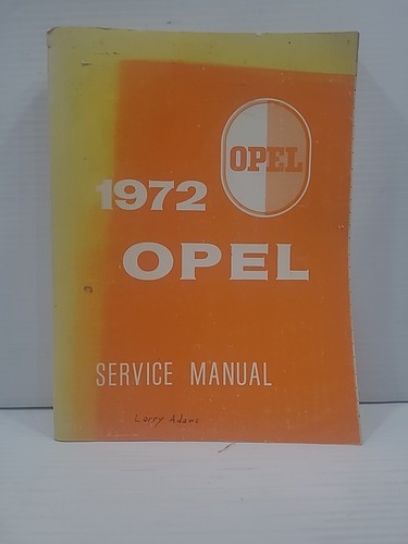 1972 opel service manual oem - opel,