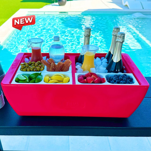 Party cooler red floating bar - cooler,
