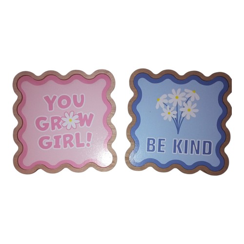 Wood table decors - set, 2