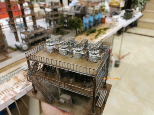 Scale train model scene - ho,