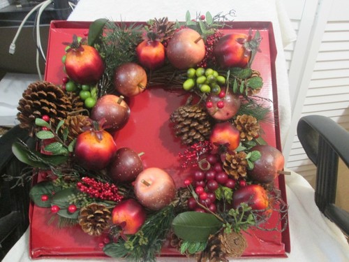Christmas autumn wreath - autumn,