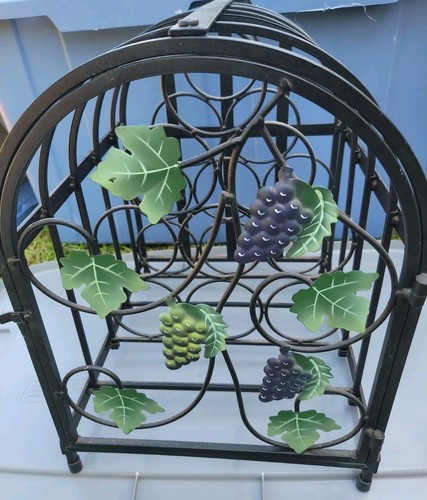 Vintage black metal ivy wine - metal,