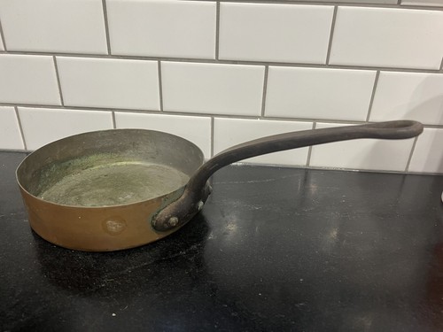 Antique french copper sauce - french,