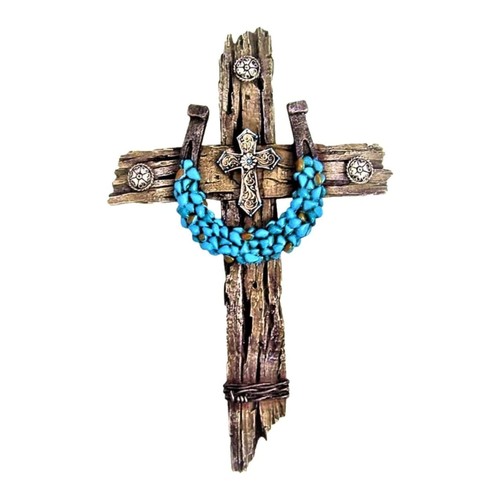 Turquoise stone horseshoe - turquoise,