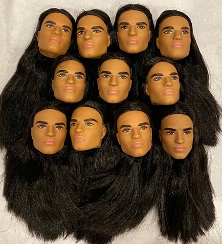 New head barbie - doll, ken