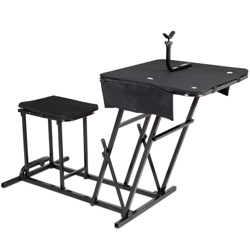 Folding shooting bench seat - folding,