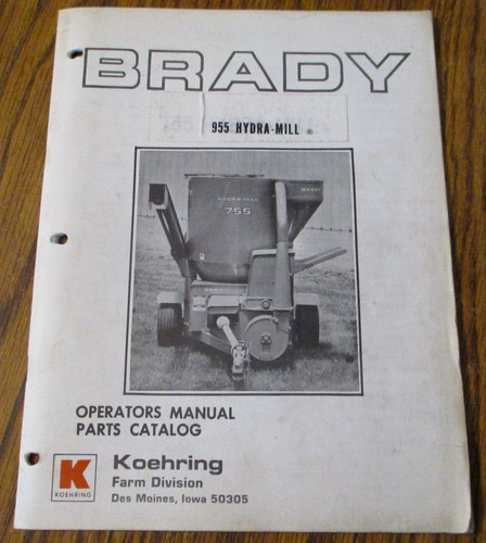 Brady 955 hydra mill grinder - 955,