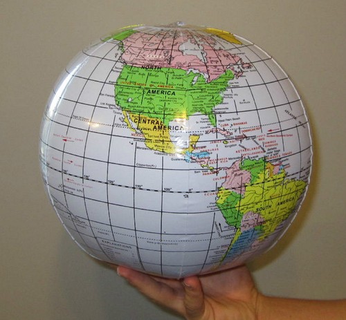New inflatable world - world, globe